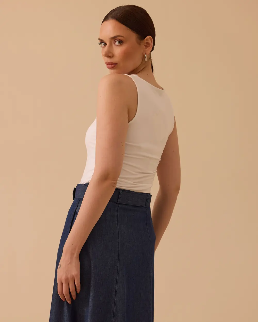 Askılı Kare Yaka Basic Atlet