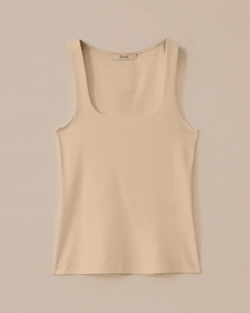Square Neck Basic Tank Top with Straps