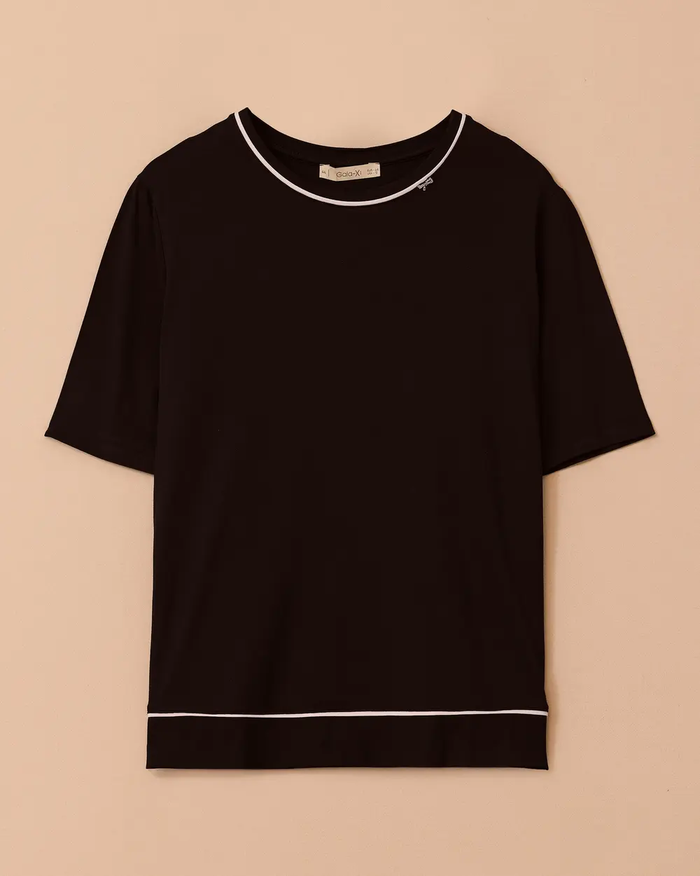 Büyük Beden Şeritli Tişört