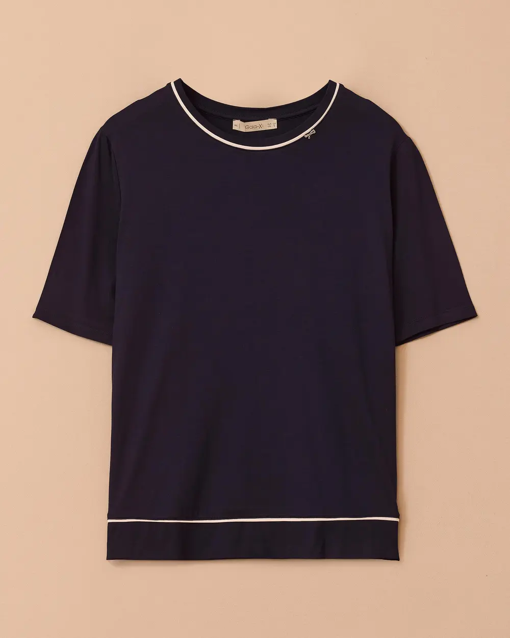 Büyük Beden Şeritli Tişört