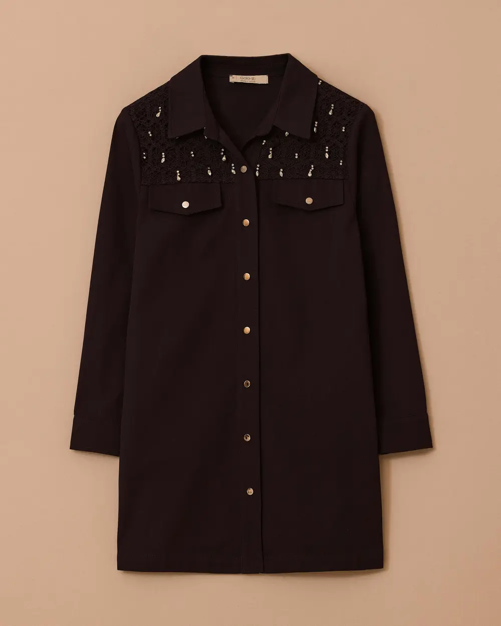 Plus Size Stone Detailed Pocket Cup Cap