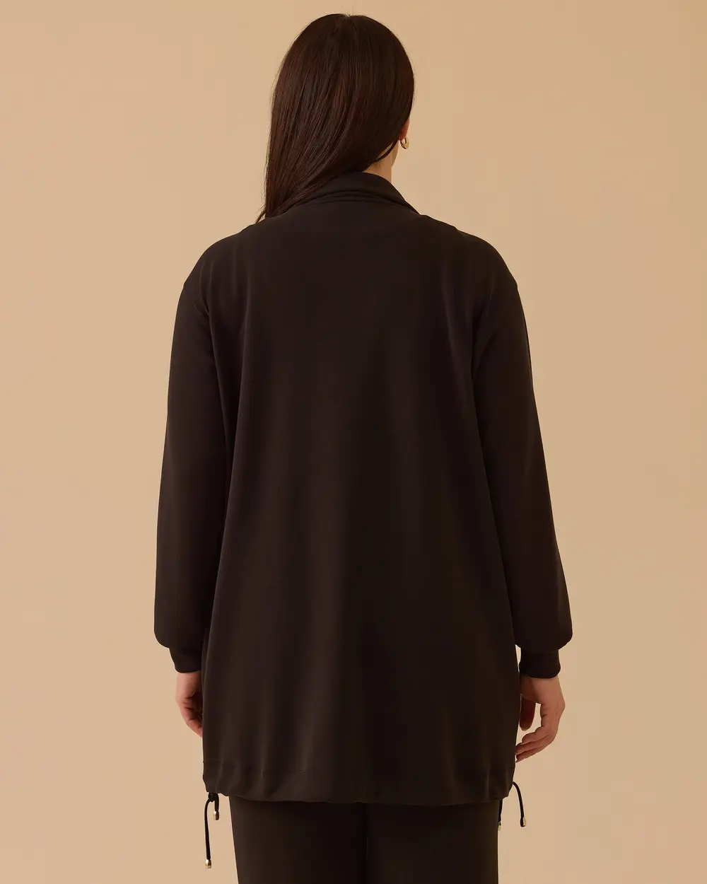 Büyük Beden Fermuarlı Bel Ayarlamalı Kap