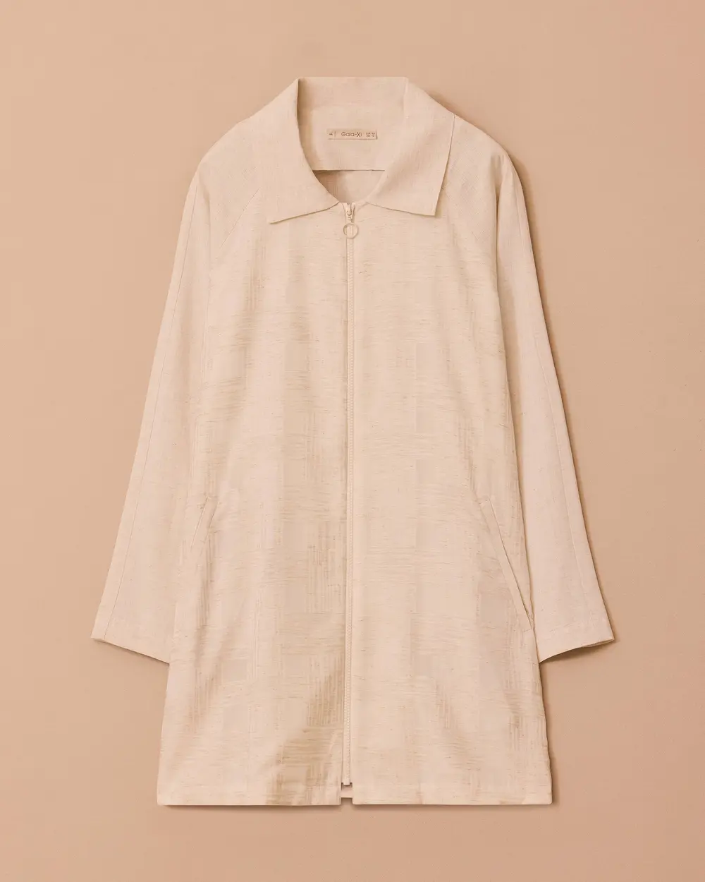 Oversized Zip-Up Jacket with Pockets