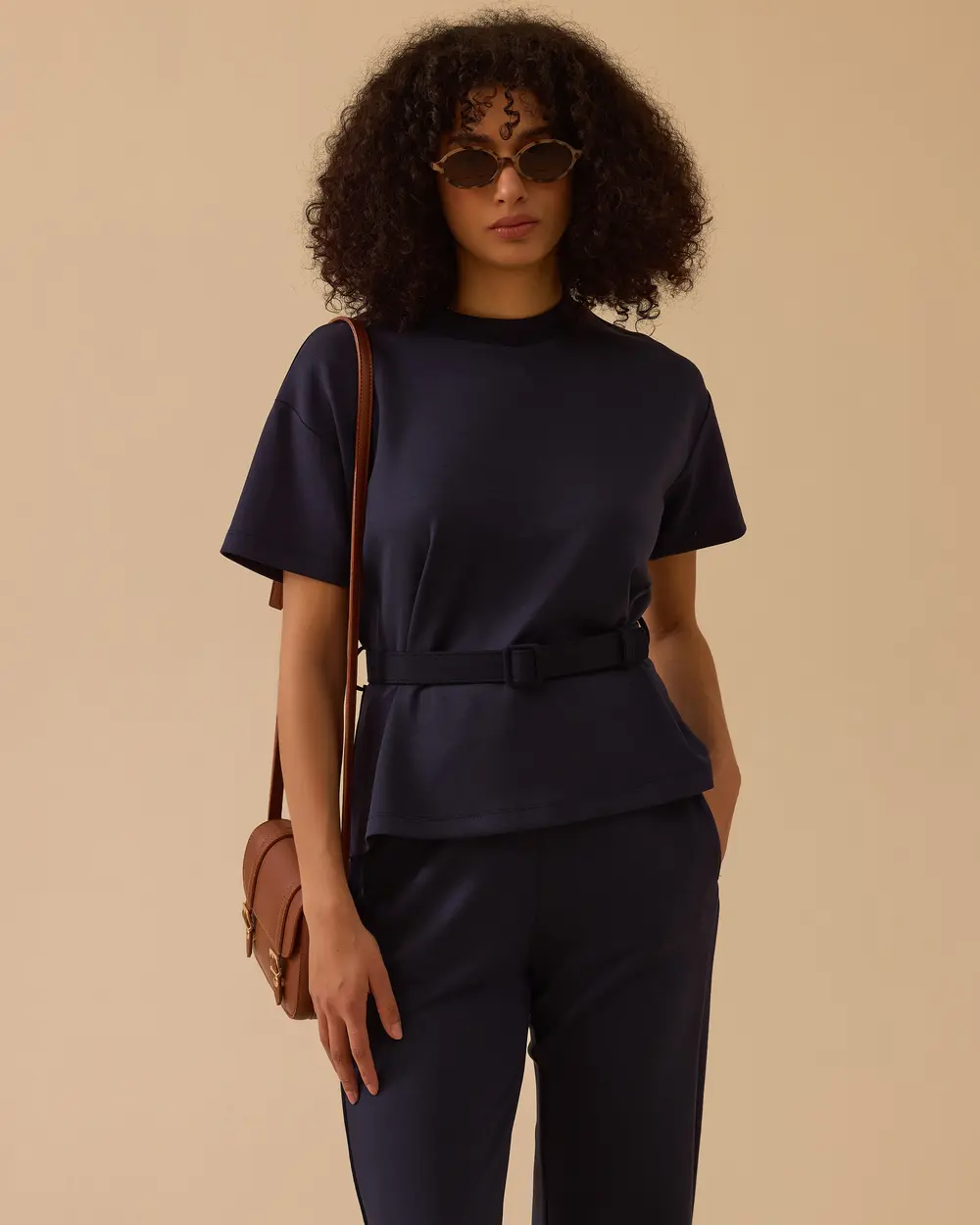 Kemerli Kısa Kollu Takım