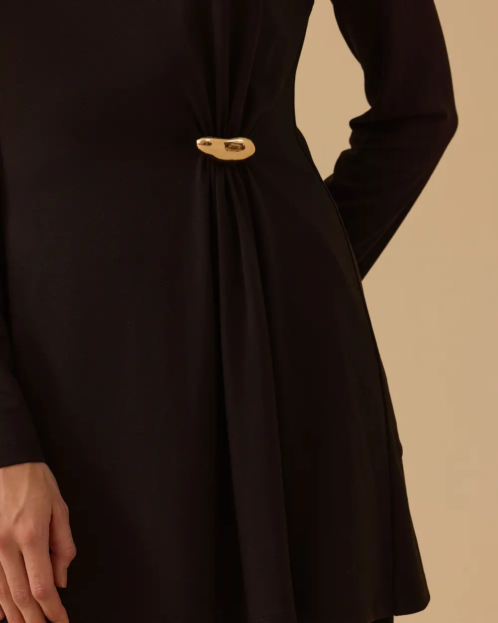 Metal Aksesuarlı Pantolon Tunik Takım