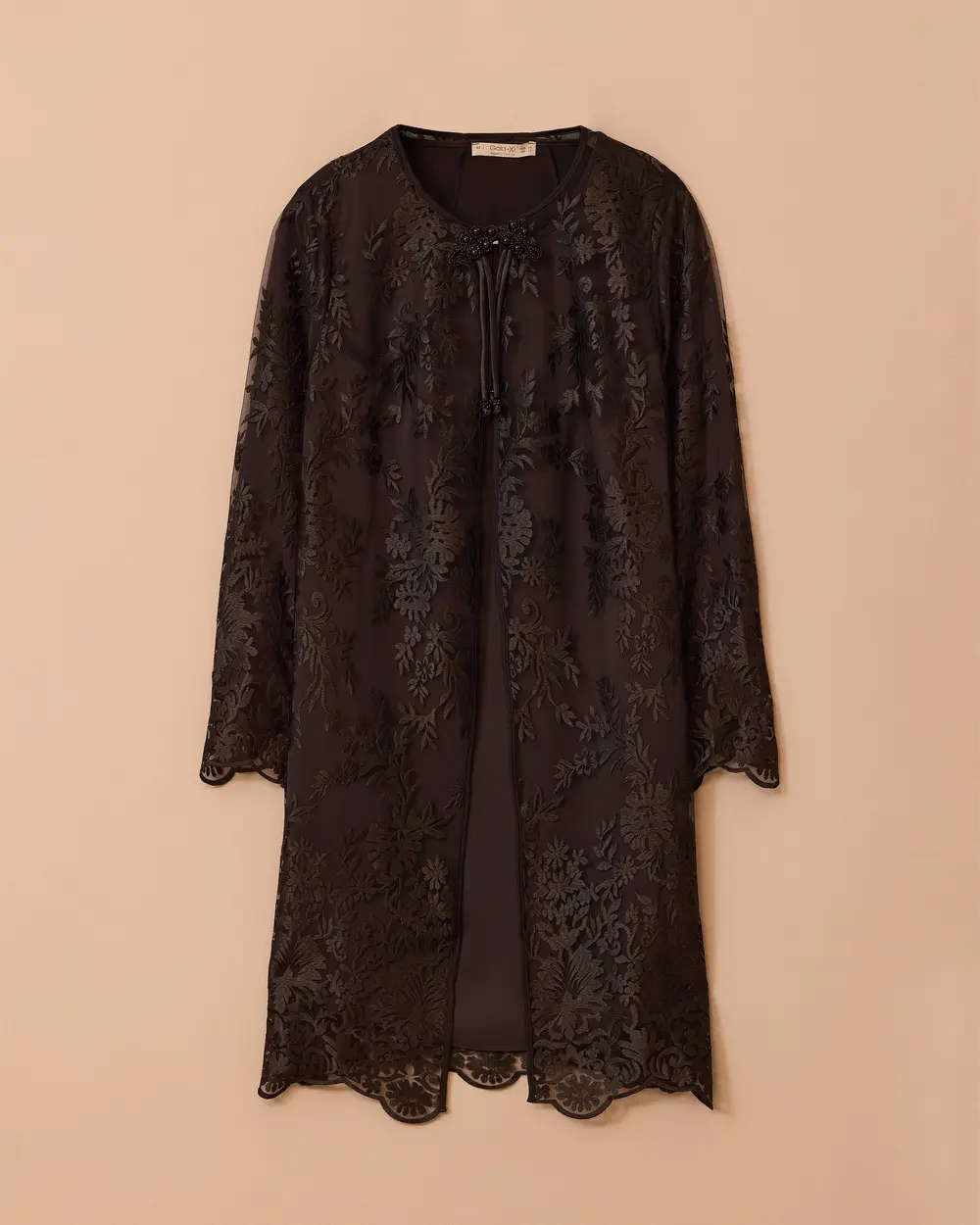 Büyük Beden İç Bluzlu Nakışlı Takım