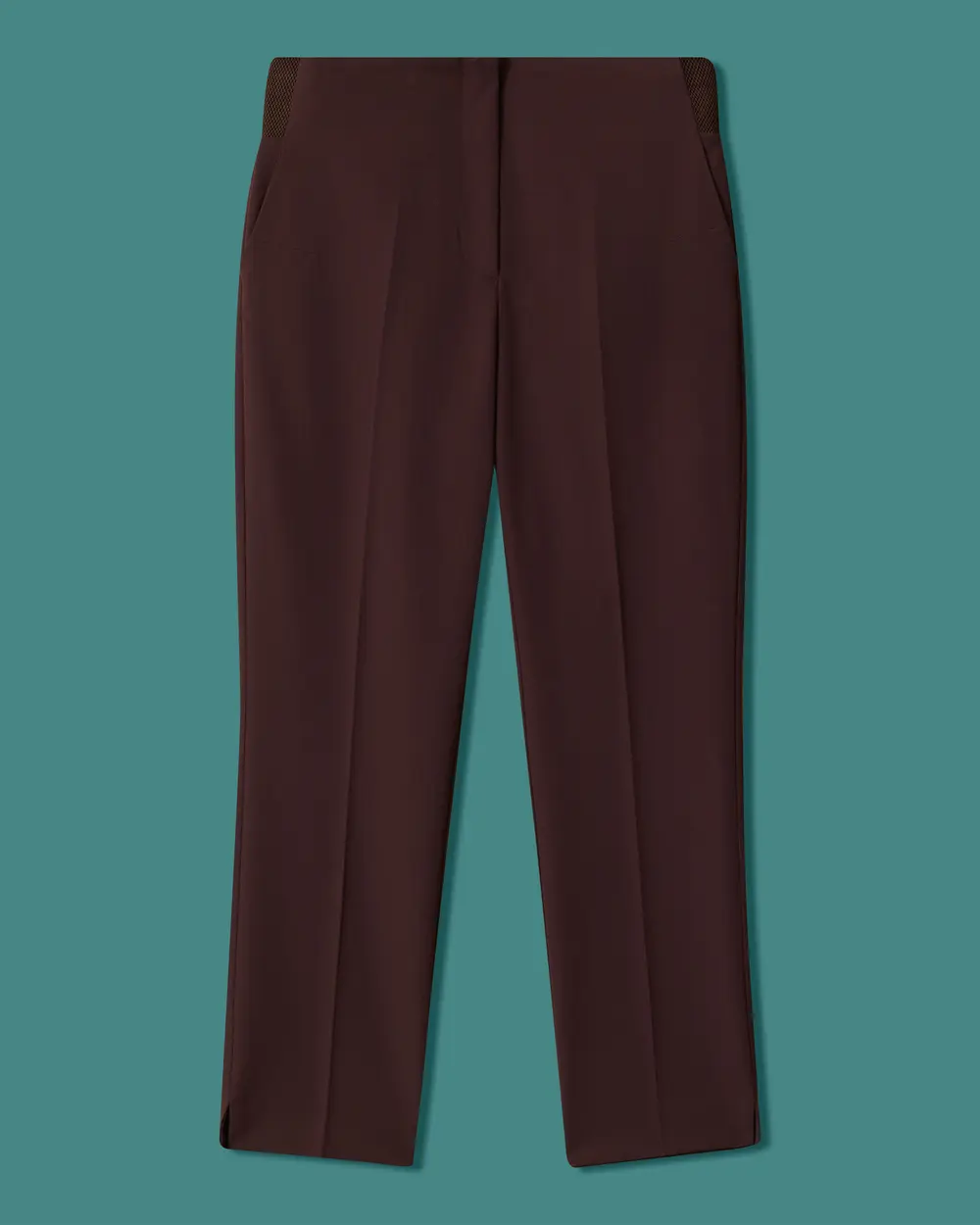 High-Waisted Ankle-Length Pants