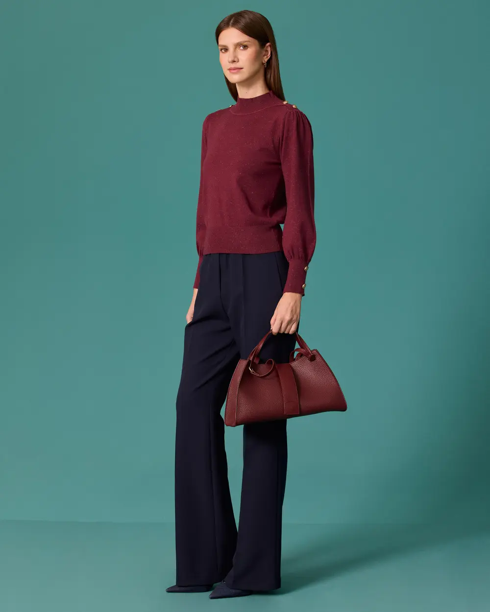 Yüksel Bel Lena Flared Pants