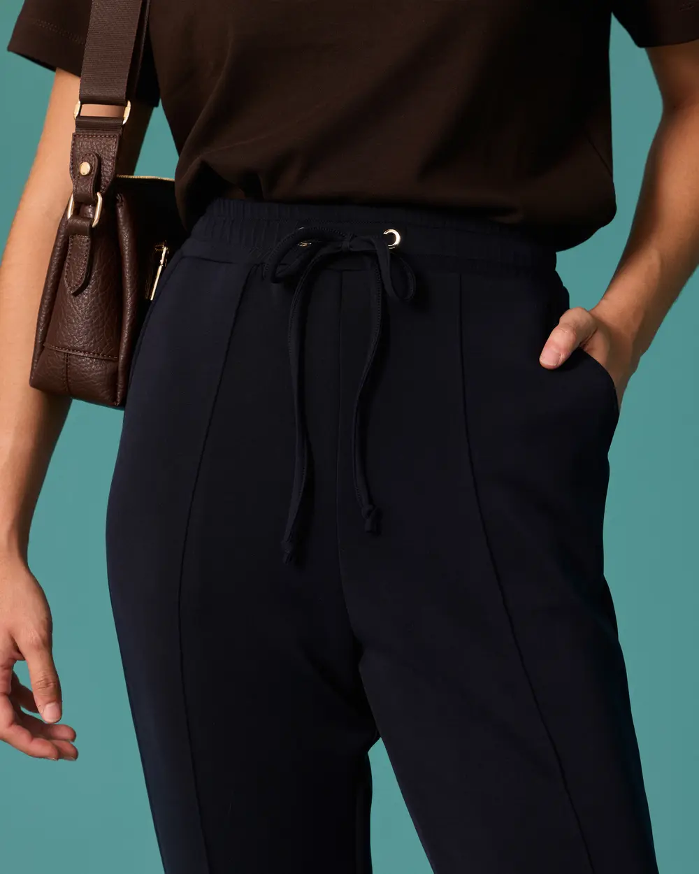 Ankle-Length, Carrot-Cut Sweatpants