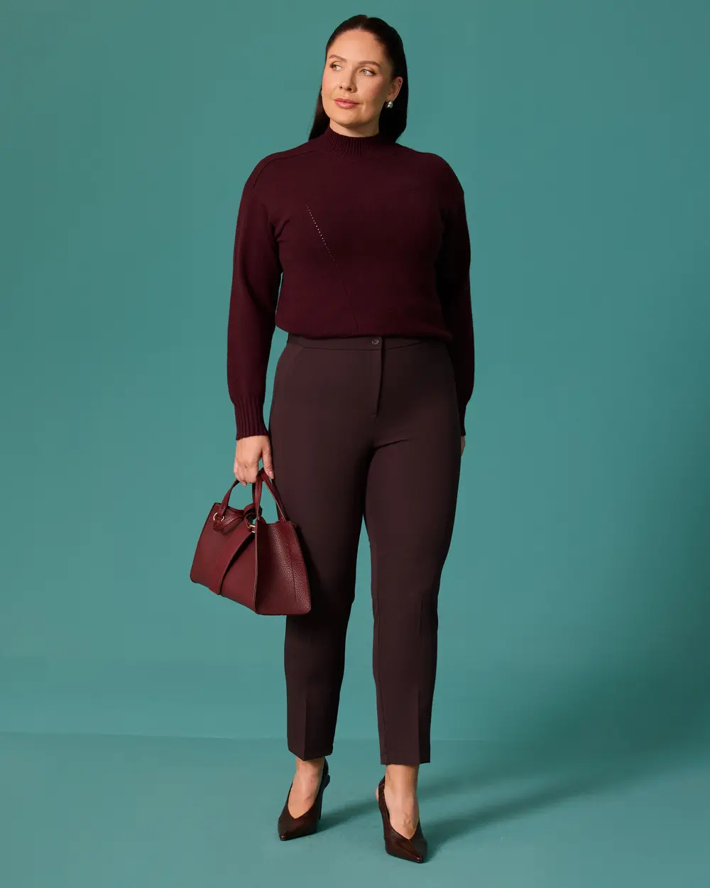 Plus-Size Ankle-Length Pants