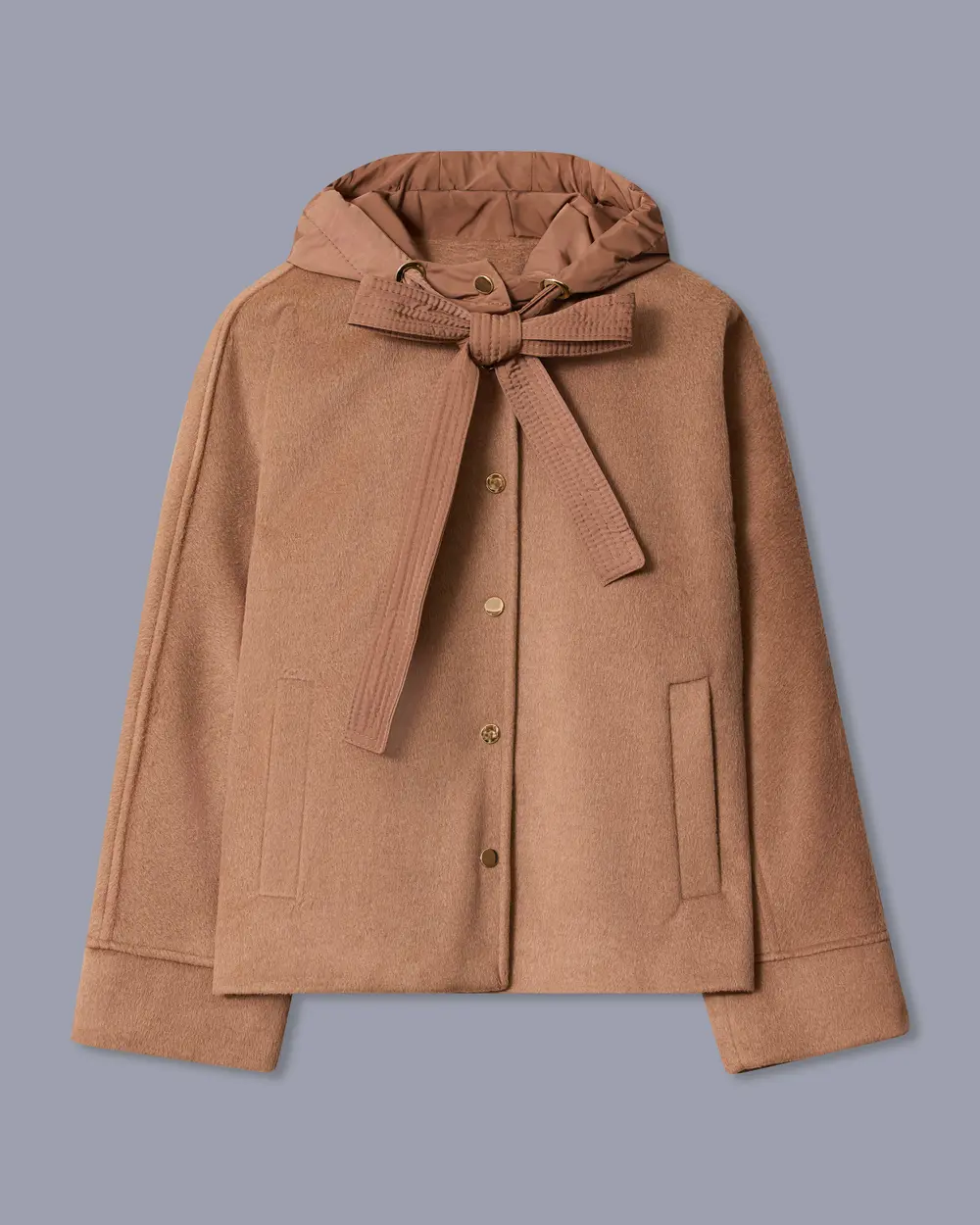 Kapüşon Yaka Oversize Ceket
