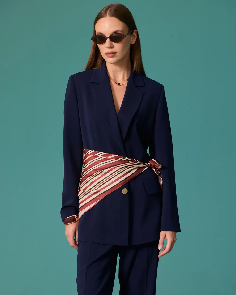 Vatka Detaylı Blazer Ceket