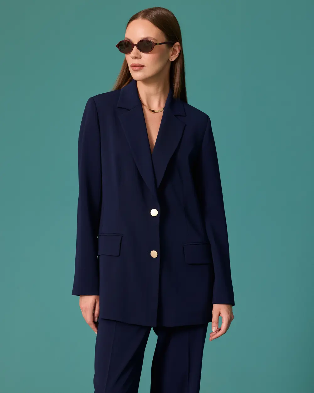 Vatka Detaylı Blazer Ceket