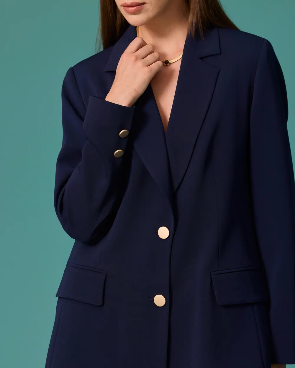 Vatka Detaylı Blazer Ceket