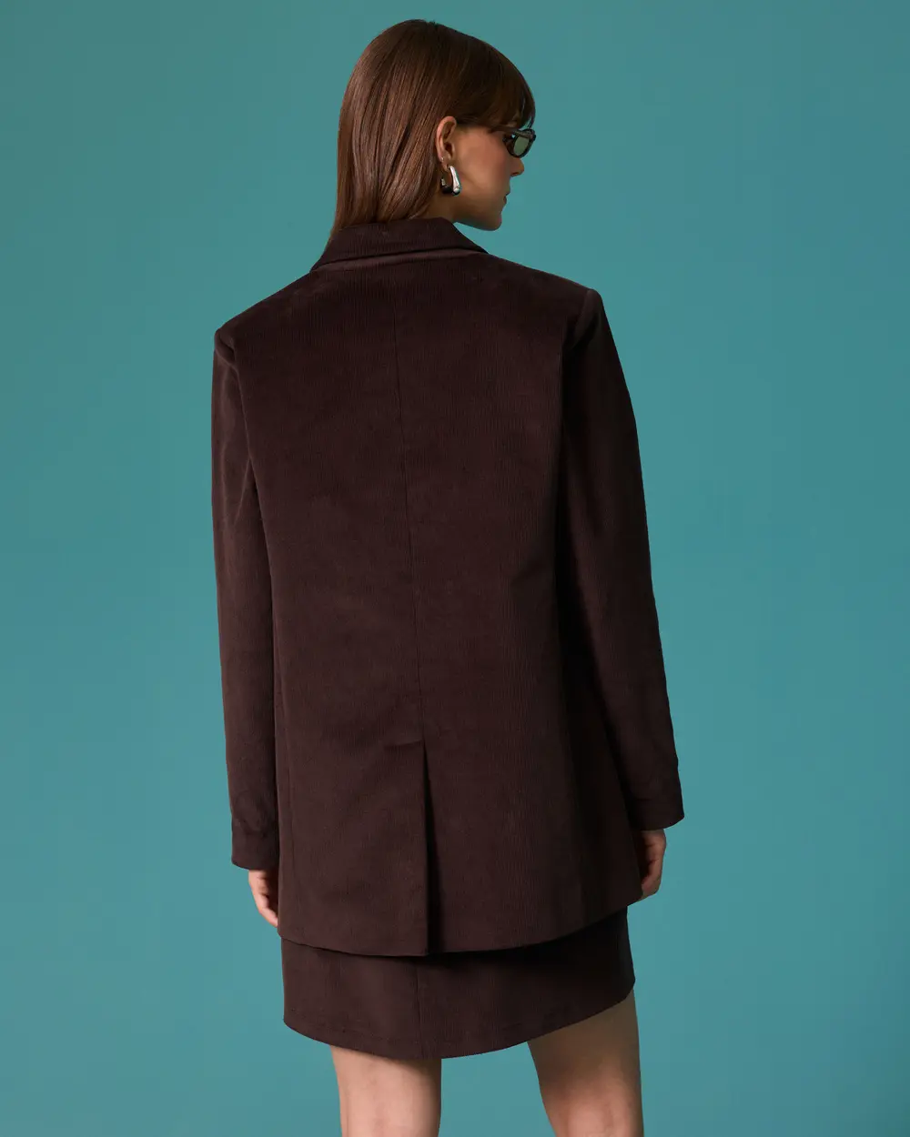 Double-Breasted Velvet Jacket