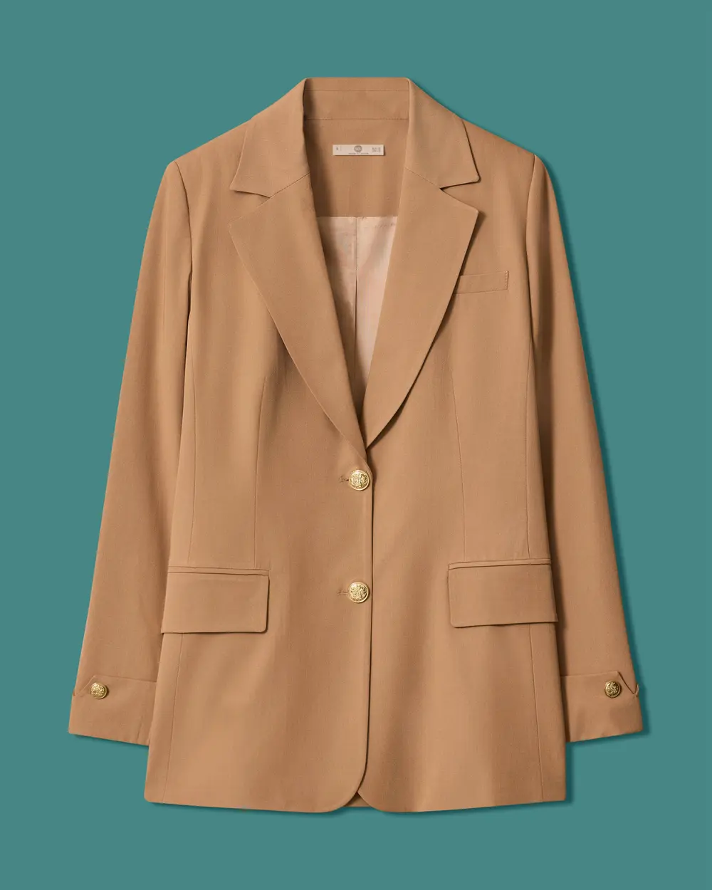 Metal Düğmeli Cep Detaylı Blazer Ceket