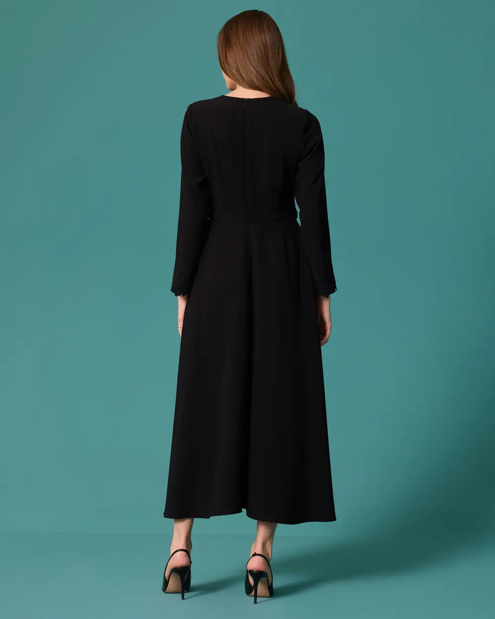 My A-Line Dress with a Detailed Belt