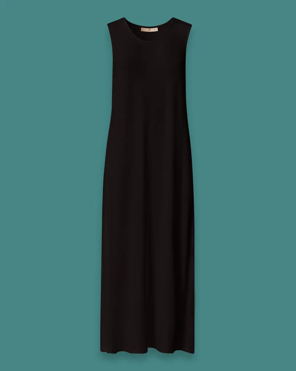 Crew-Neck Basic Slip Dress