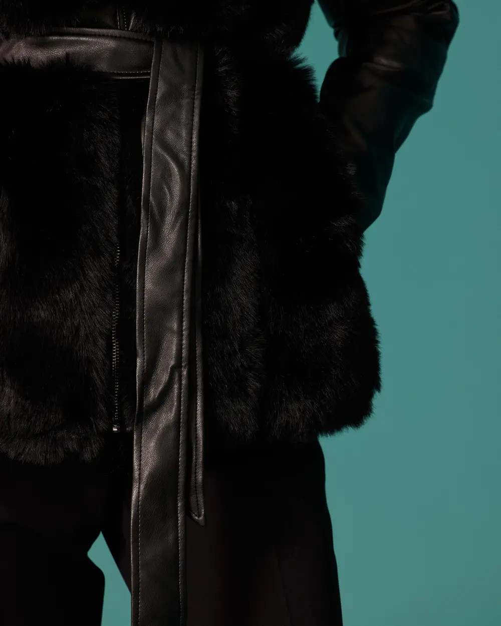Tied-Detail Anorak Coat