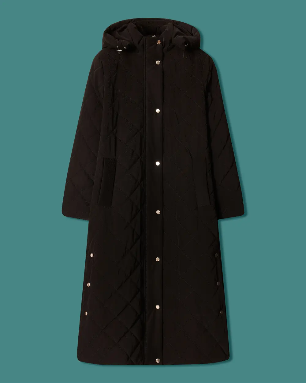 Quilted Anorak with Hooded Collar