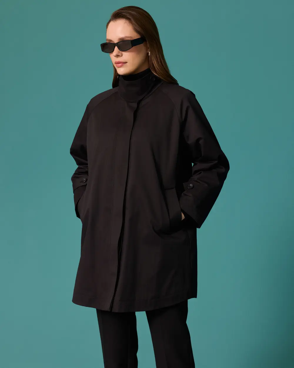 Dik Yaka Oversize Anorak