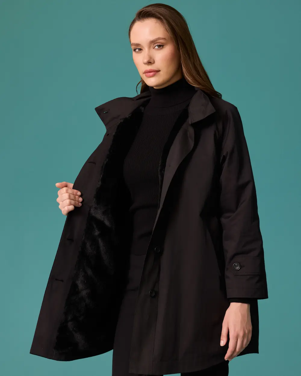 Dik Yaka Oversize Anorak