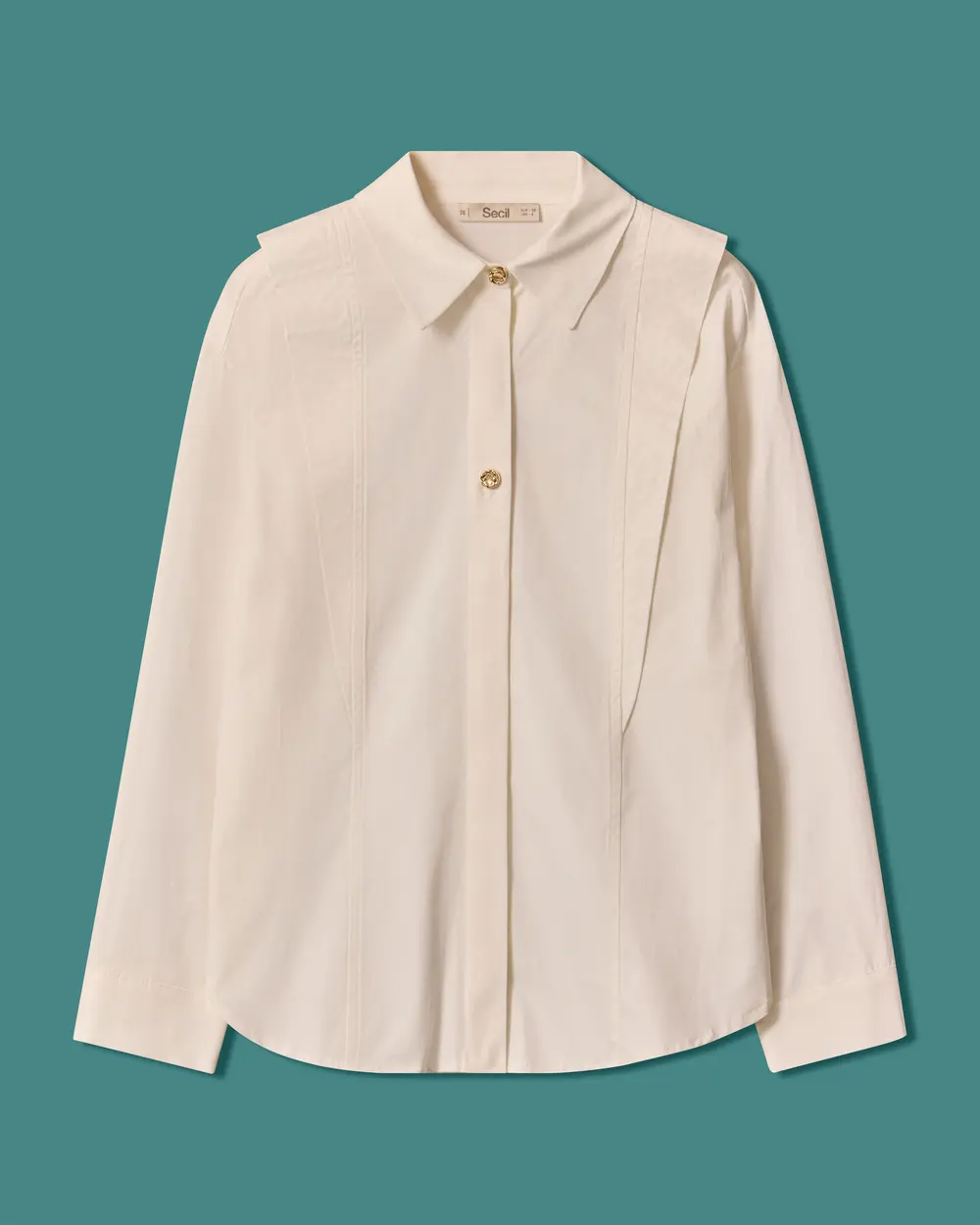 Pens Detailed Metal-Buttoned Shirt