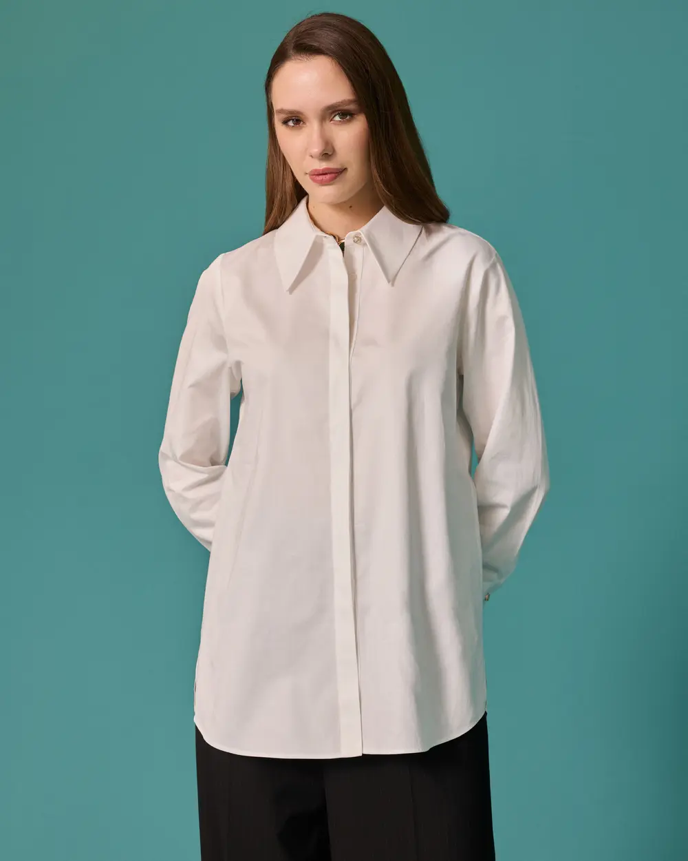 Regular-Fit Shirt with Cuff Details