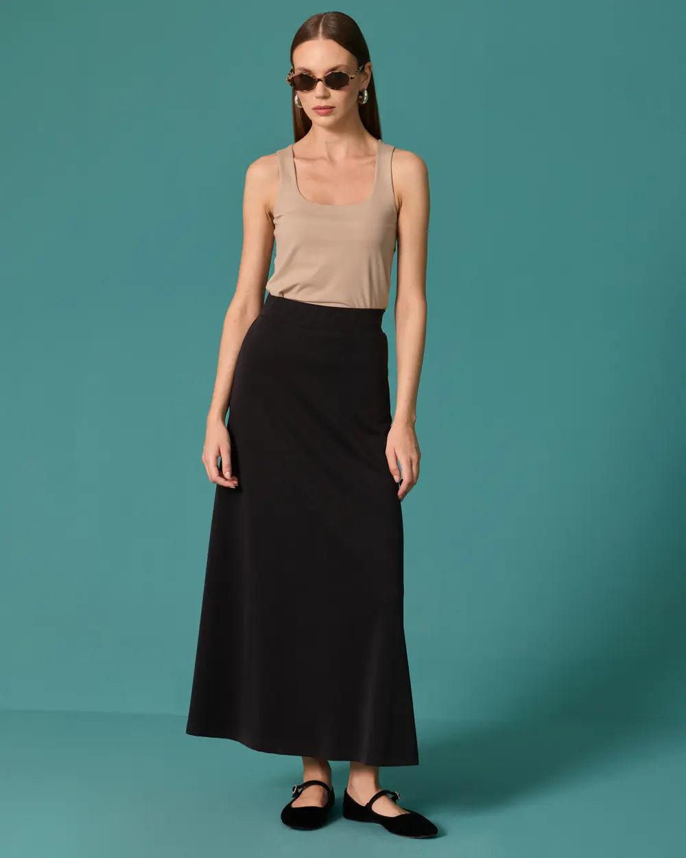 Regular-Waist Maxi Skirt