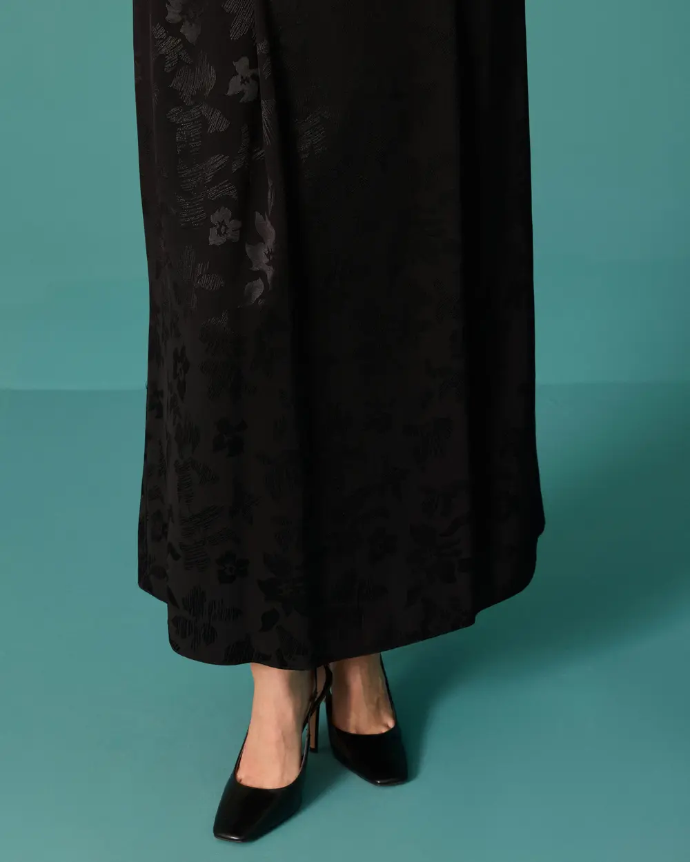 High-Waisted, Floral-Print, Relaxed-Fit Skirt