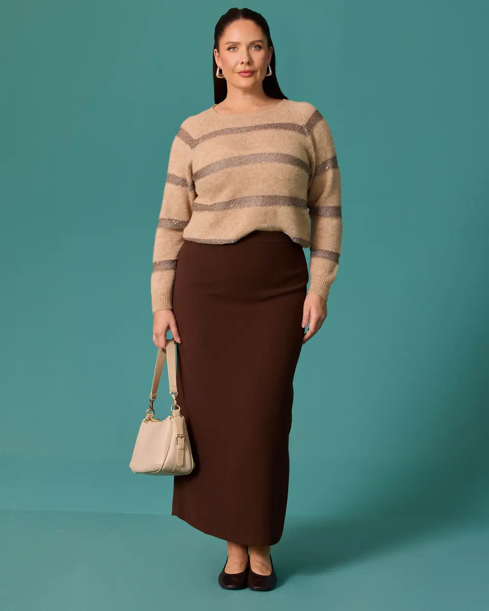 Plus Size Regular Fit Classic Skirt
