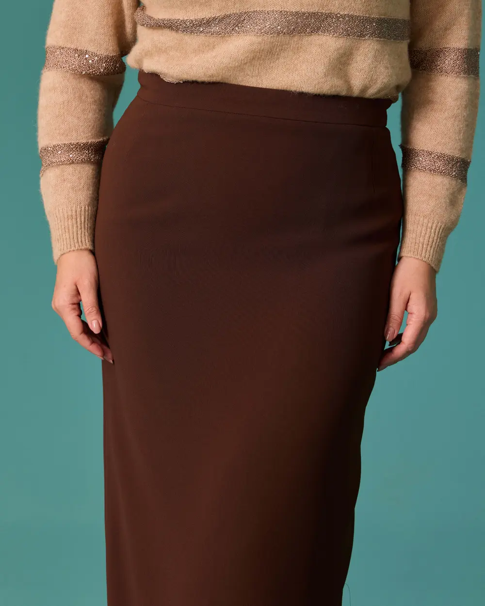 Plus Size Regular Fit Classic Skirt