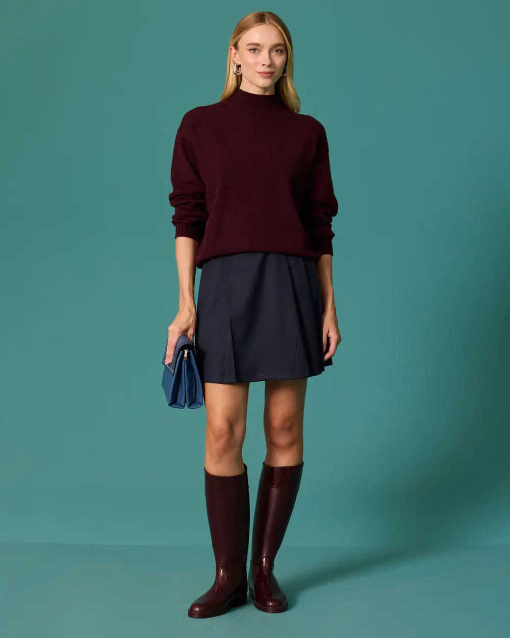 Dik Yaka Oversize Triko Kazak