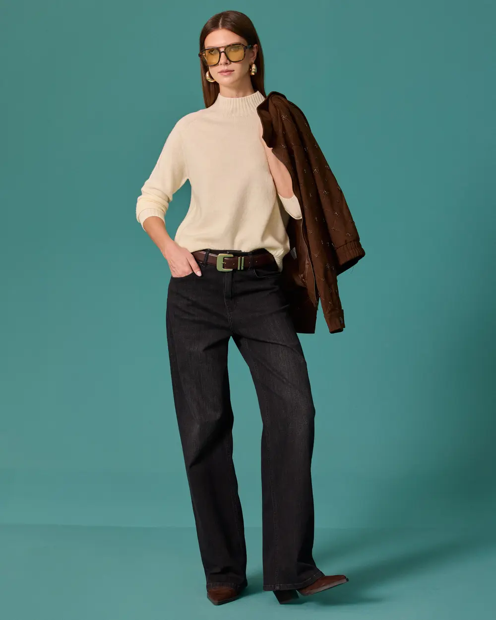 Basic Crew-Neck Knit Sweater