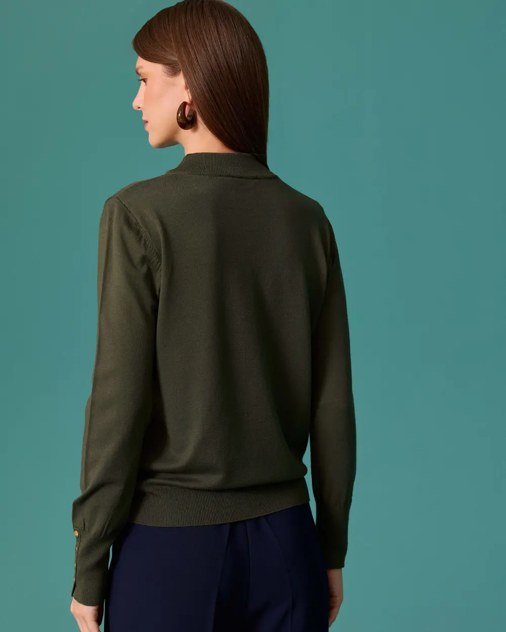 Half-Sleeve Basic Sweater