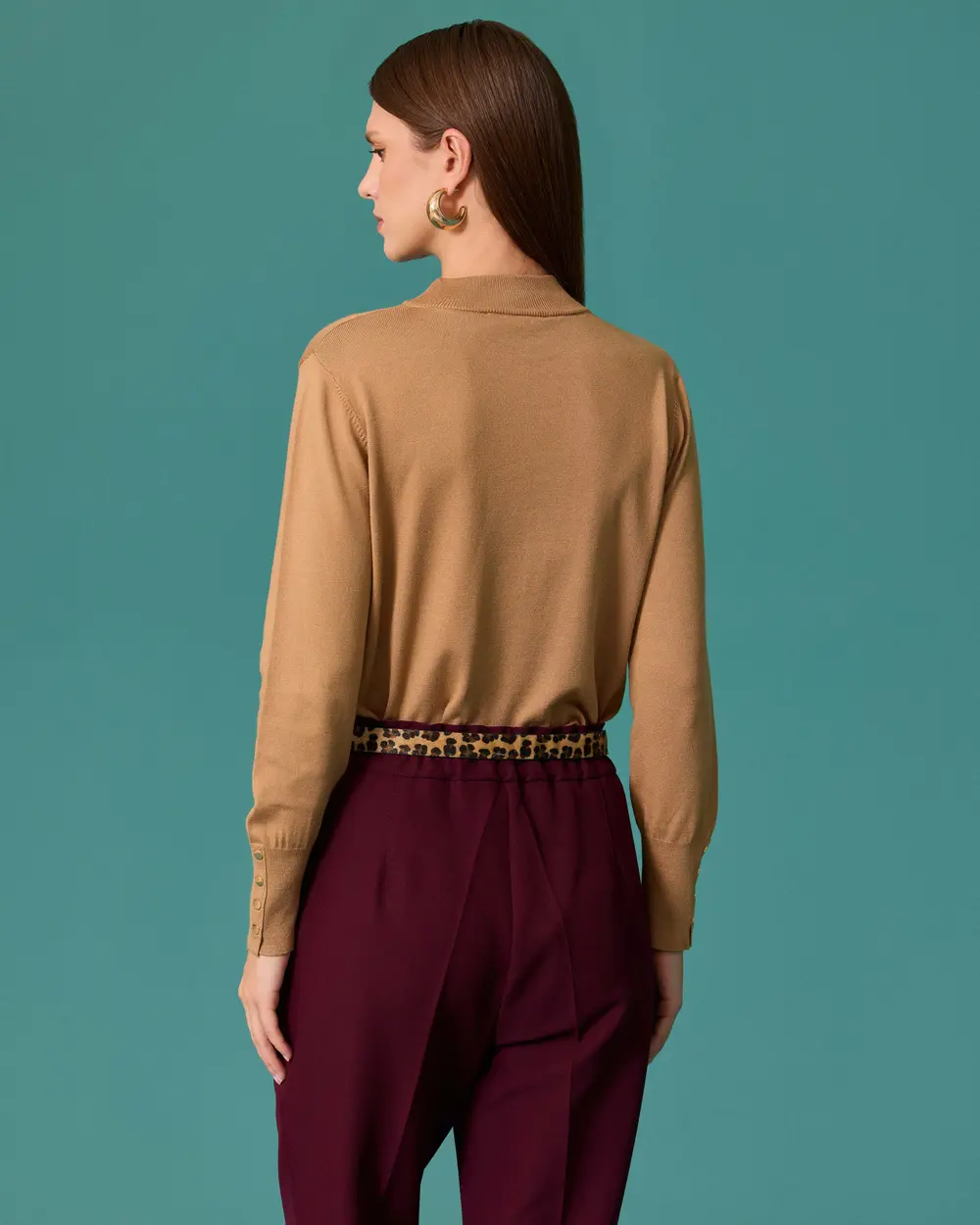 Half-Sleeve Basic Sweater
