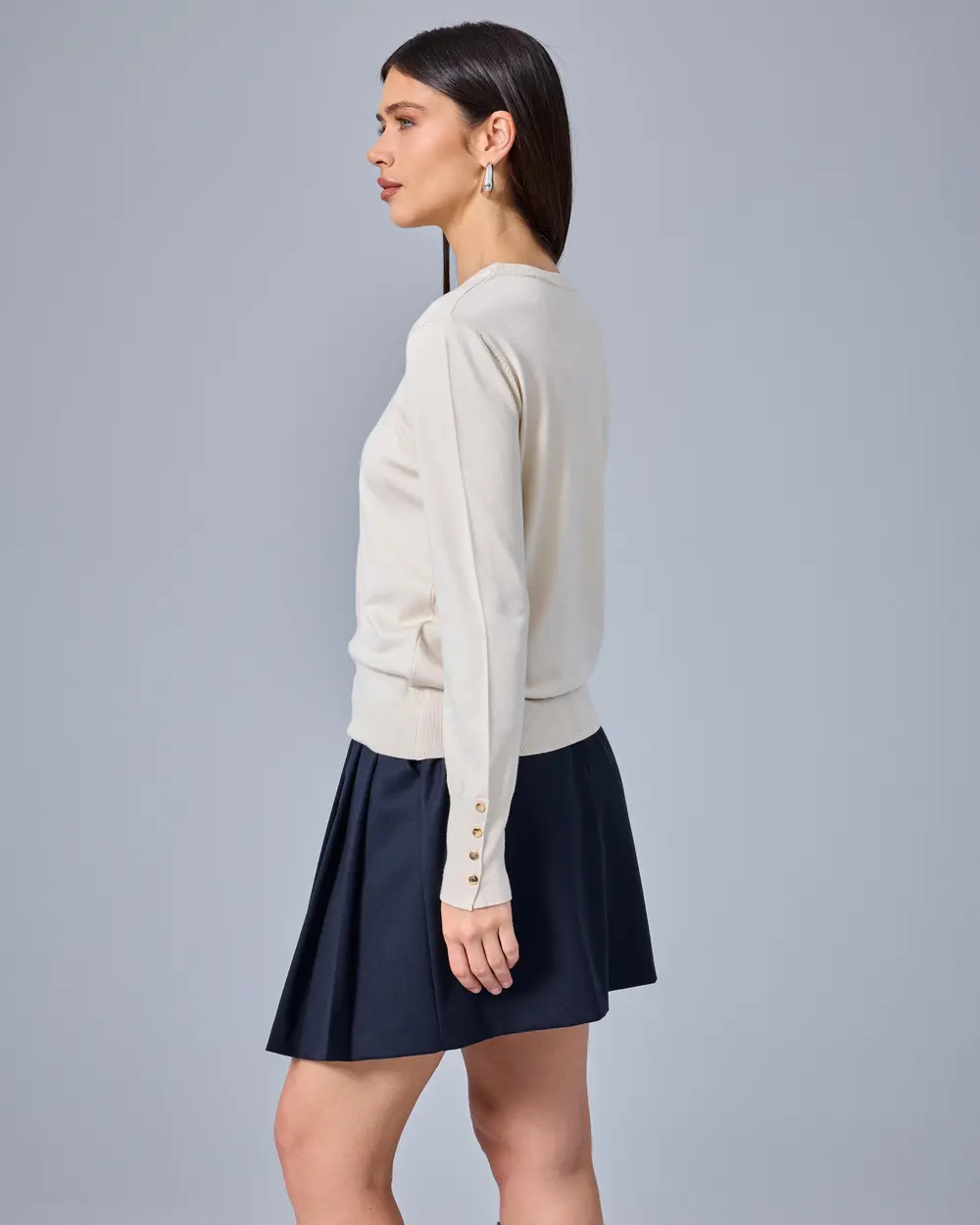 Yuvarlak Yaka Basic Triko