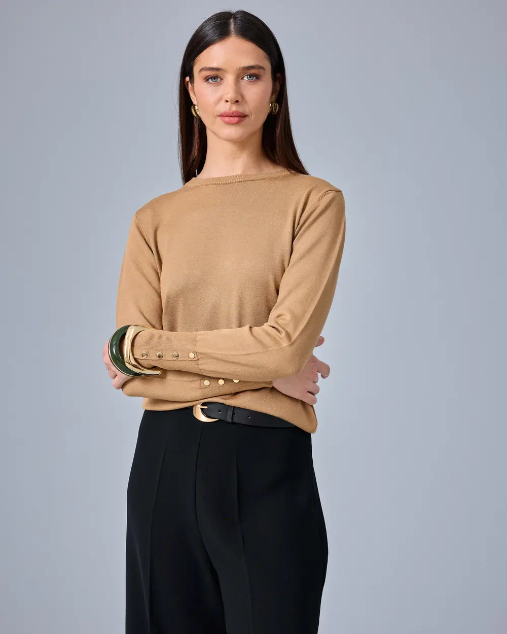 Yuvarlak Yaka Basic Triko