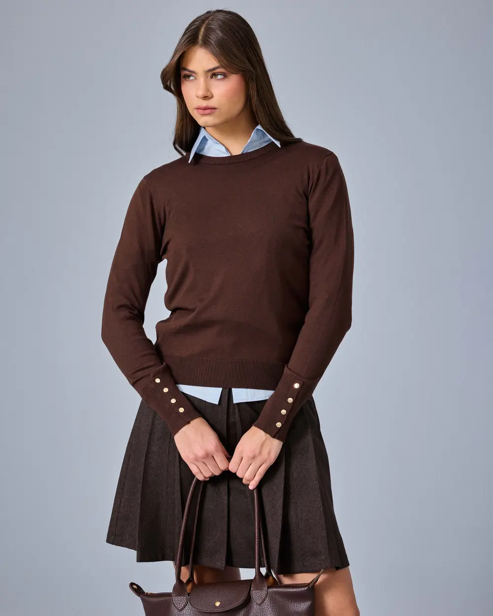 Yuvarlak Yaka Basic Triko