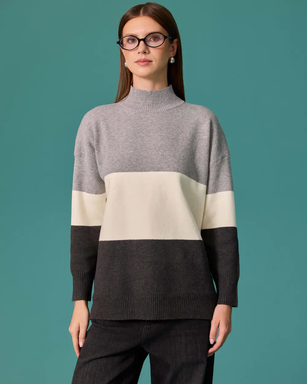 Striped Knit Sweater