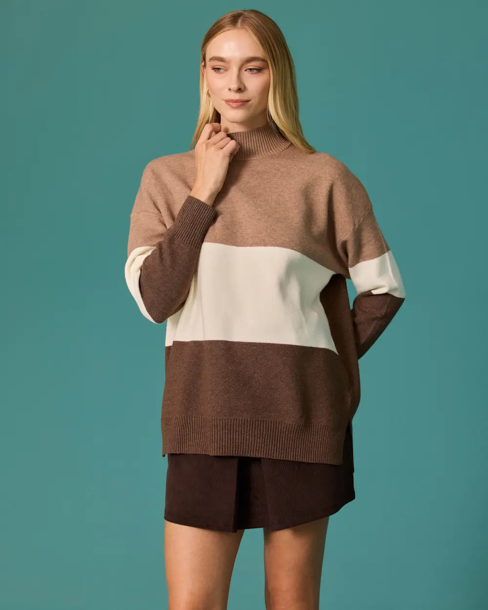 Striped Knit Sweater