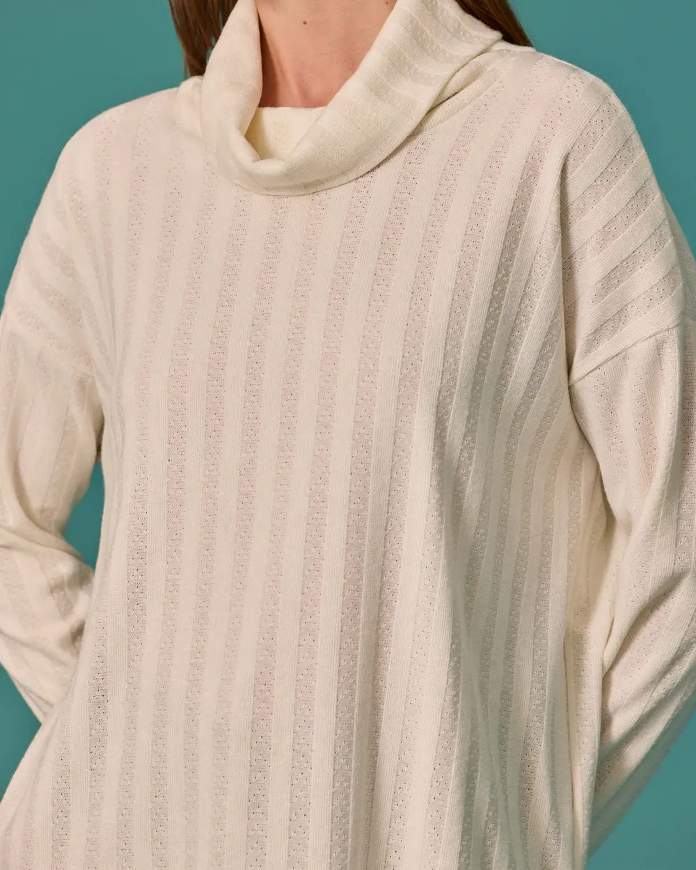 Tunic with a Turned-Down Collar