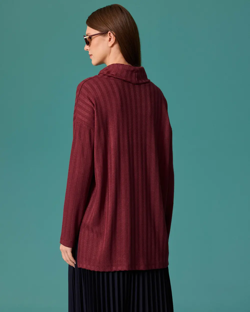 Tunic with a Turned-Down Collar