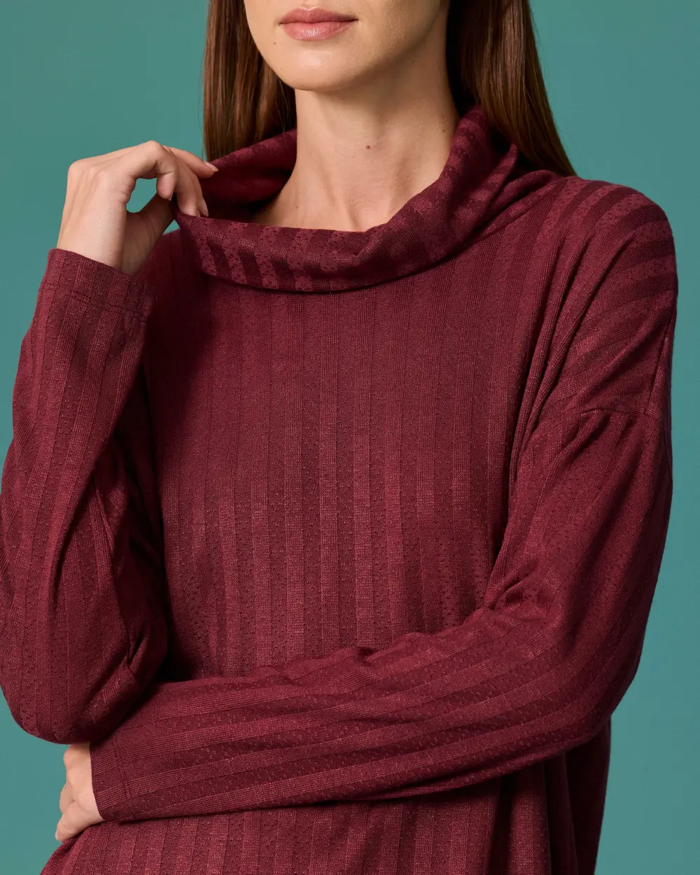 Tunic with a Turned-Down Collar
