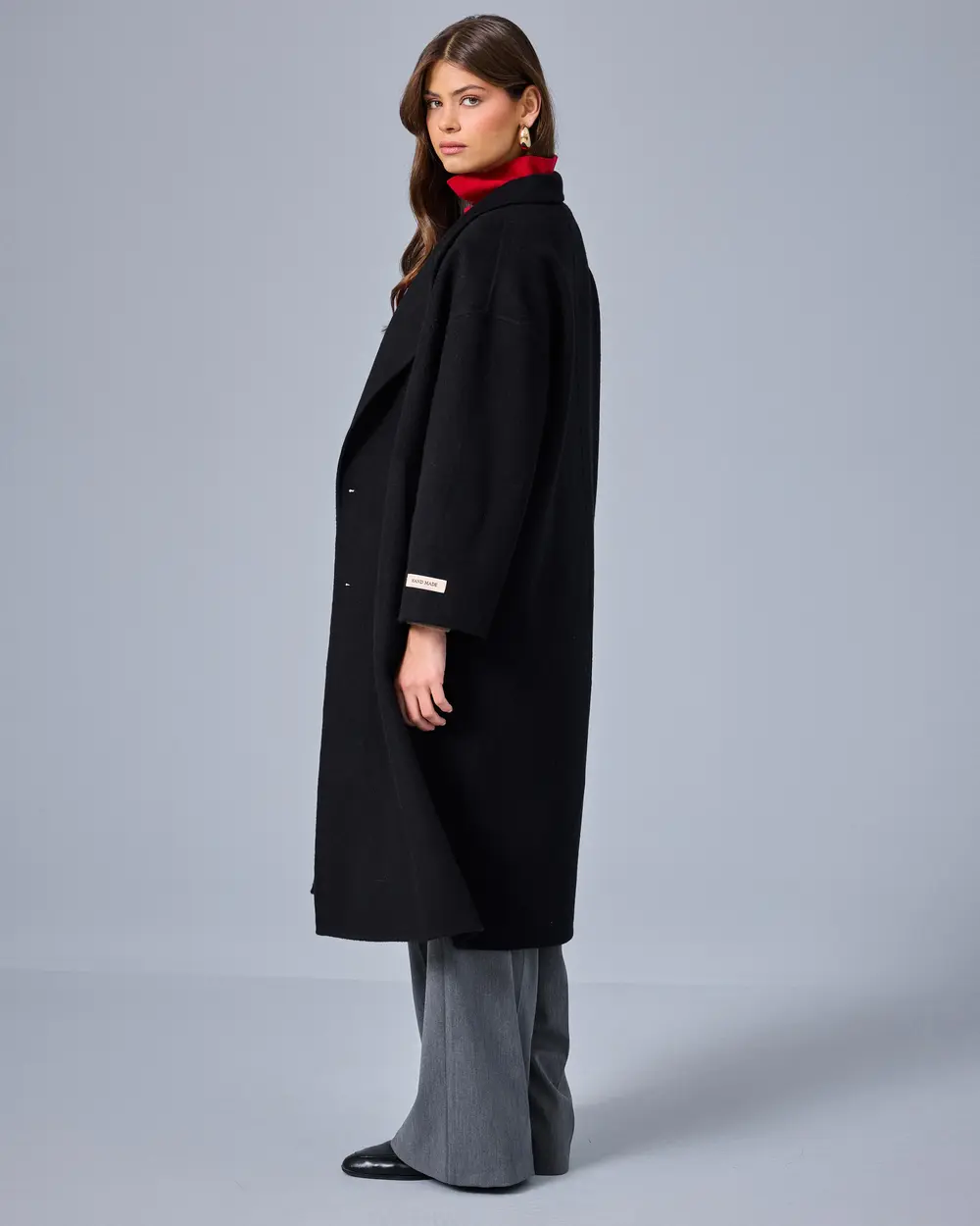 Oversize Kesim Uzun Kaban