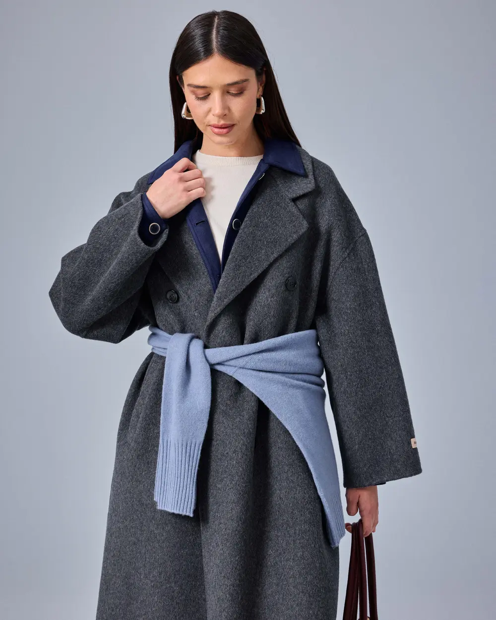 Oversize Kesim Uzun Kaban
