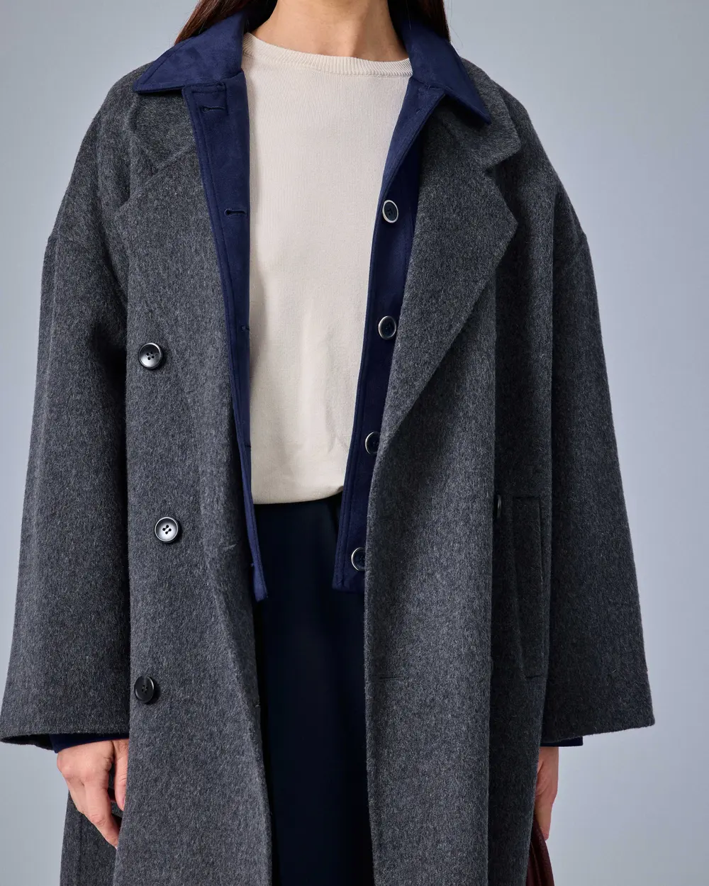Oversize Kesim Uzun Kaban