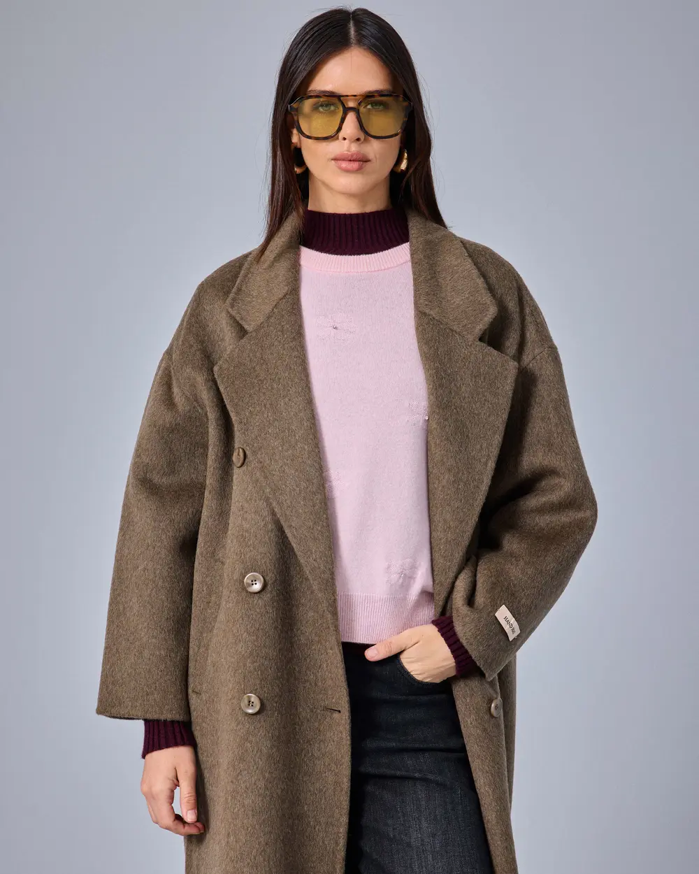 Oversize Kesim Uzun Kaban
