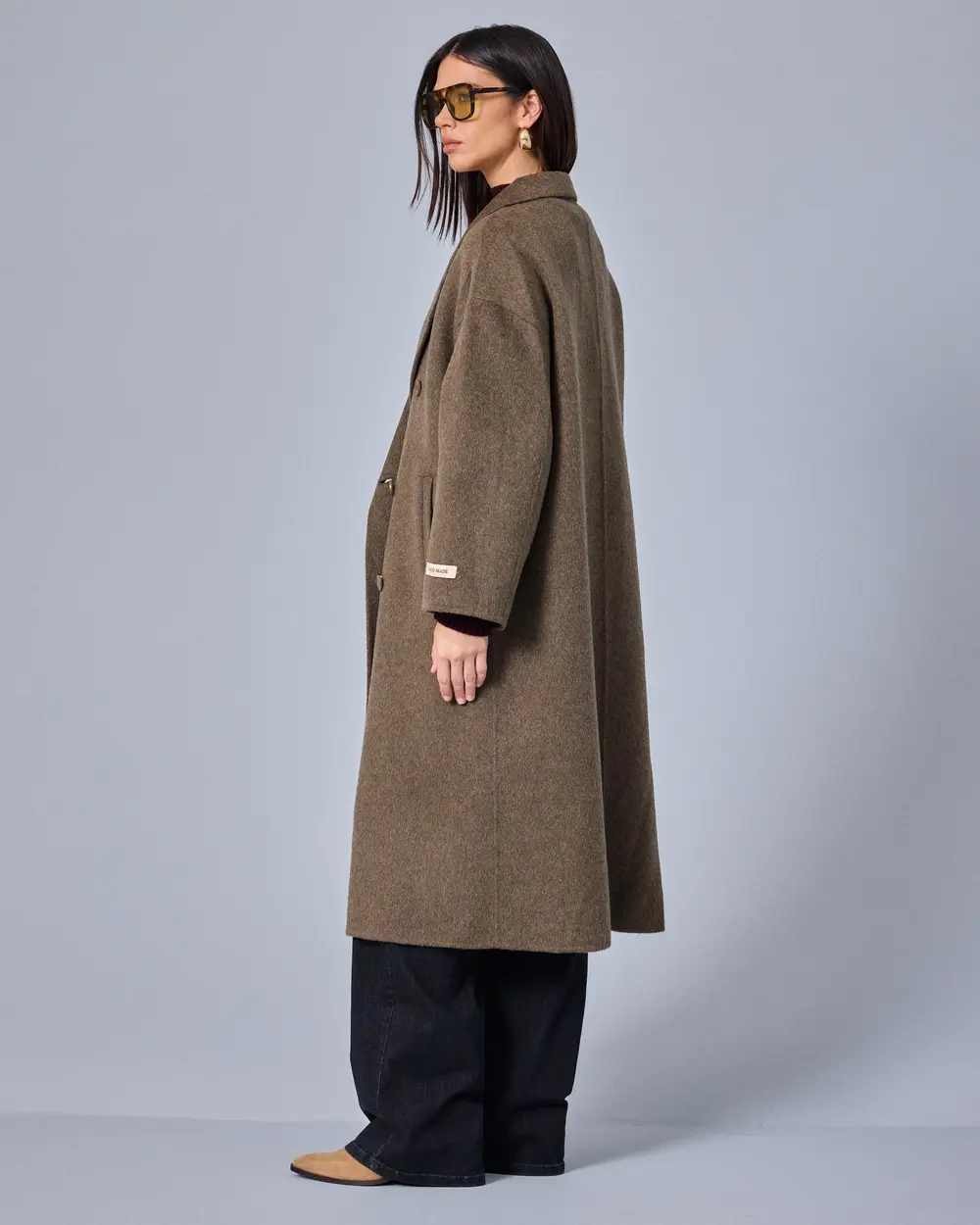 Oversize Kesim Uzun Kaban