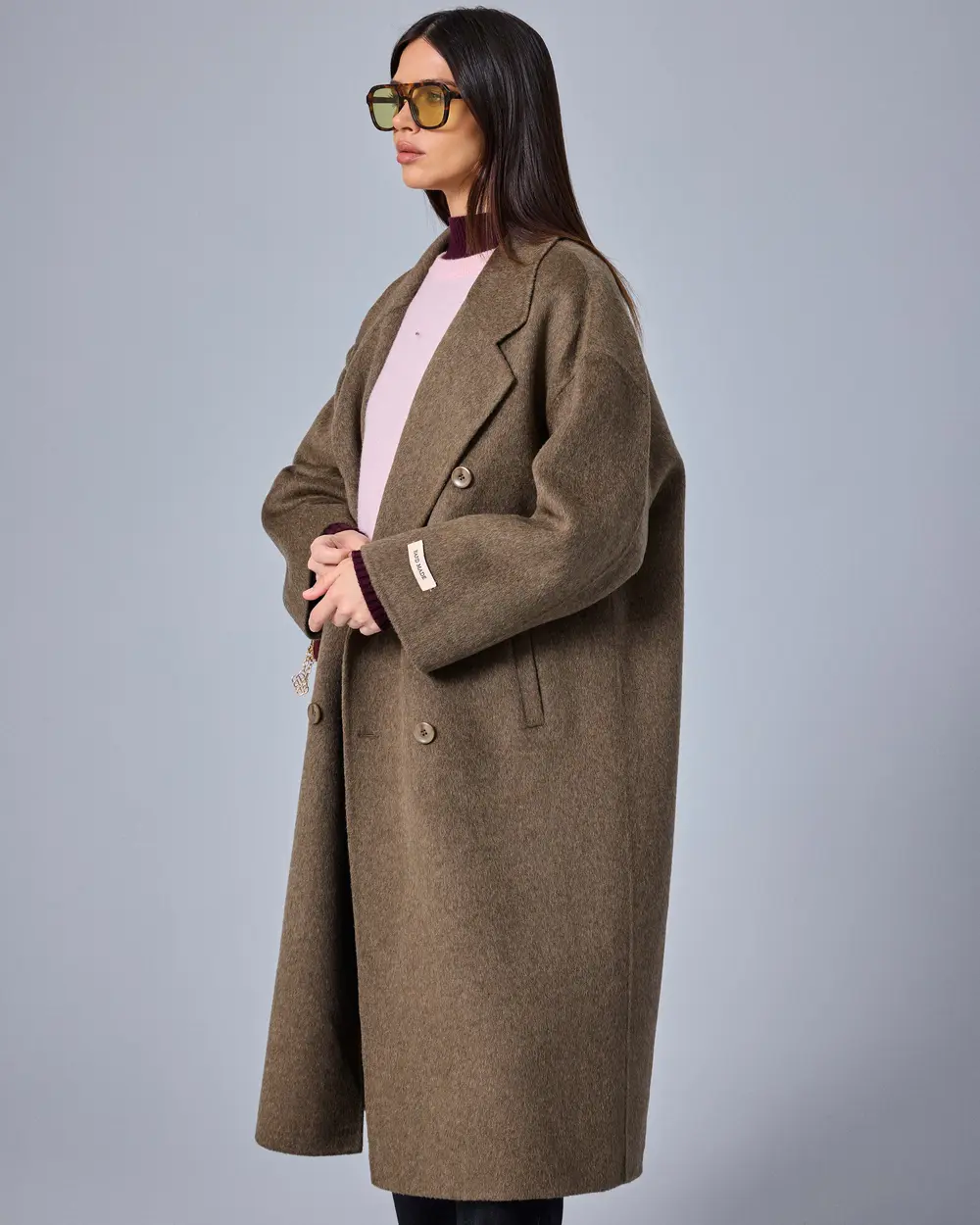 Oversize Kesim Uzun Kaban
